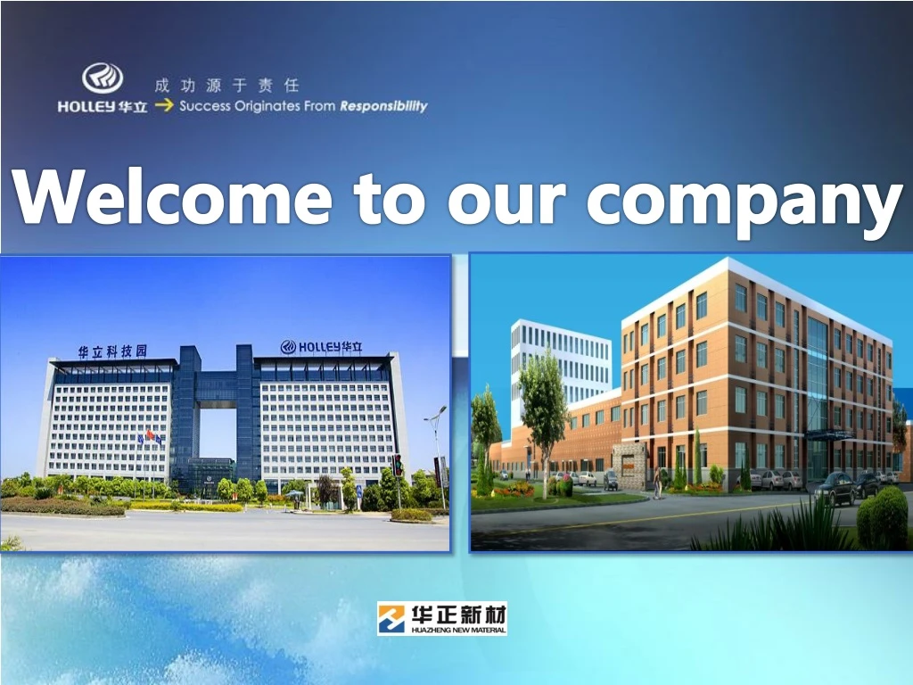 welcome to our company