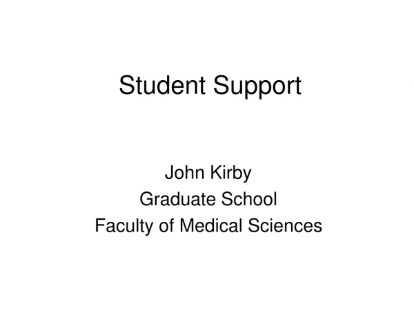 Student Support