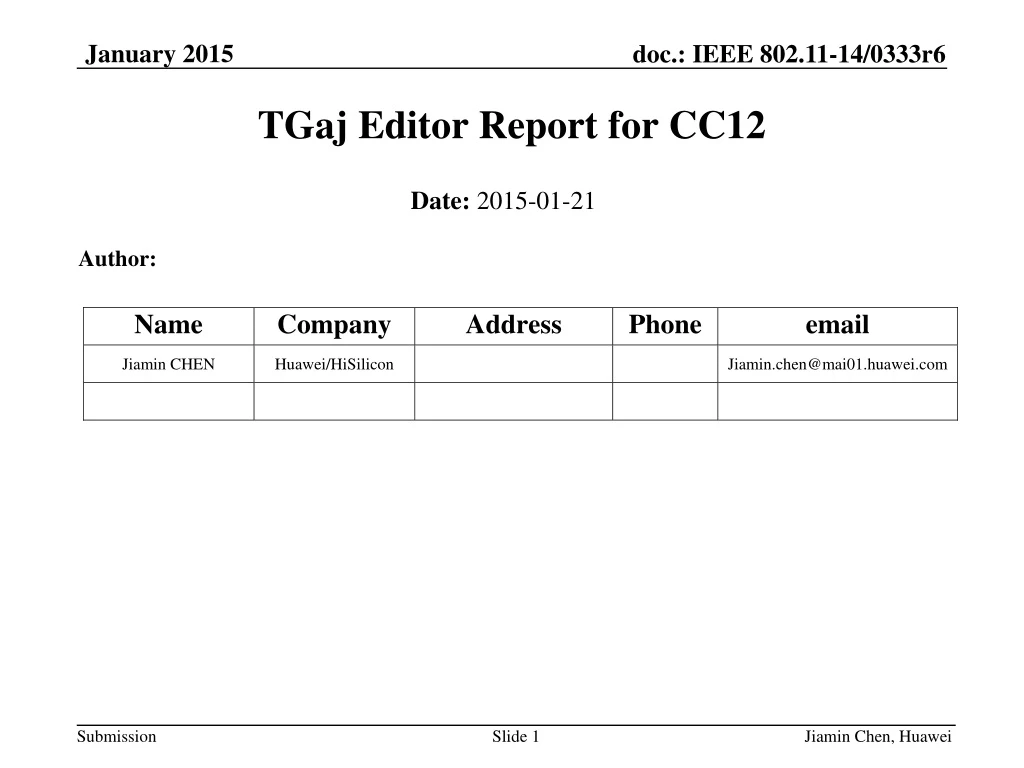 tgaj editor report for cc12