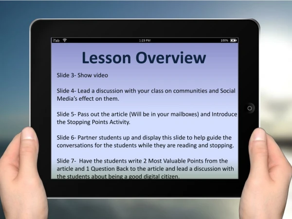 Lesson Overview