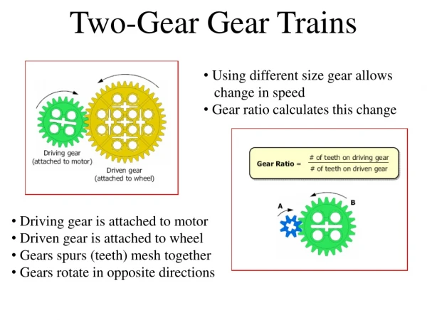 Two-Gear Gear Trains