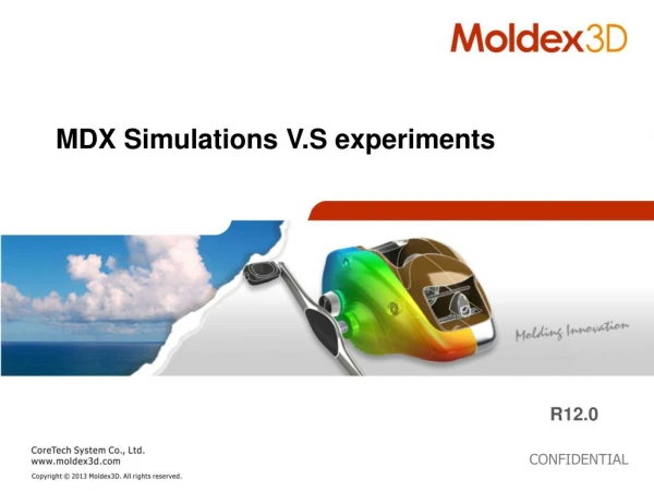 MDX Simulations V.S experiments