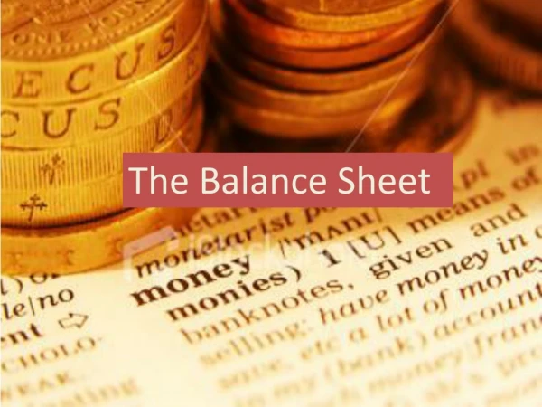 The Balance Sheet