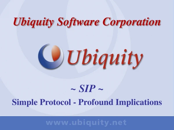 Ubiquity Software Corporation