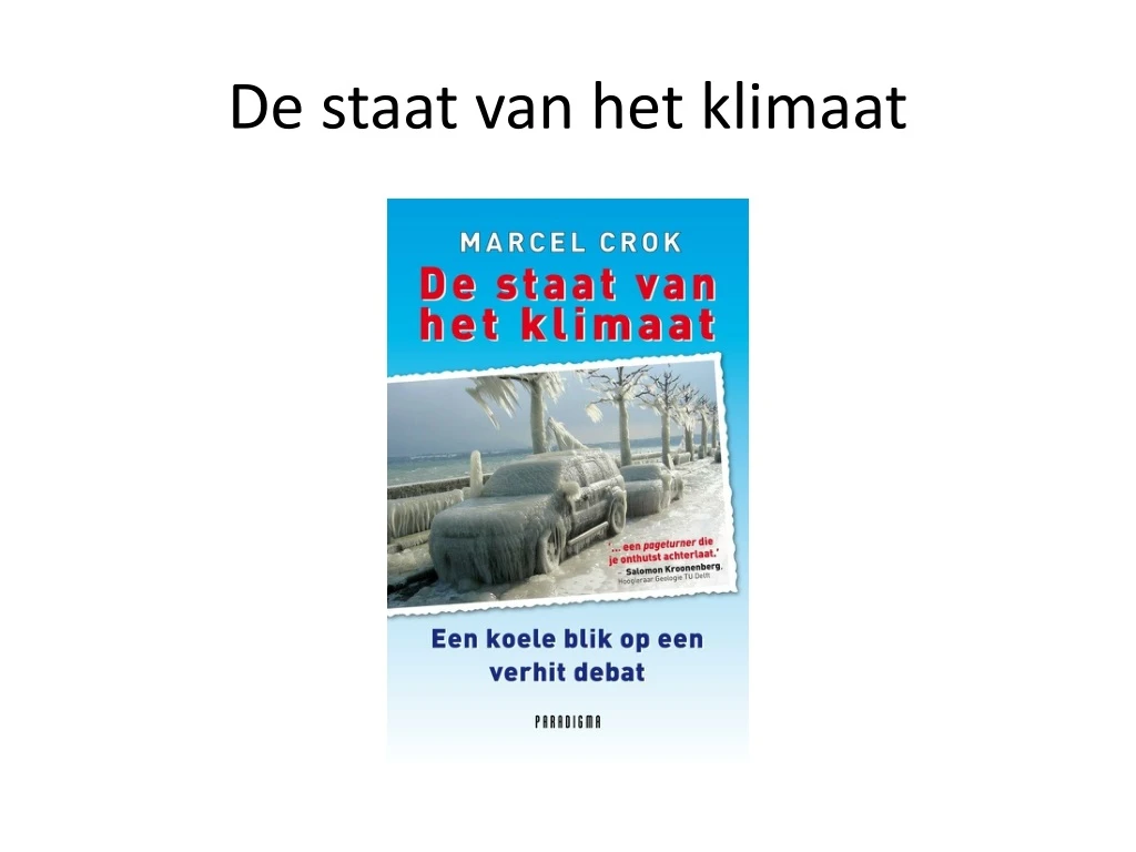 de staat van het klimaat