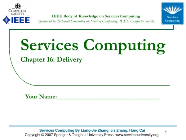 Services Computing Chapter 16: Delivery