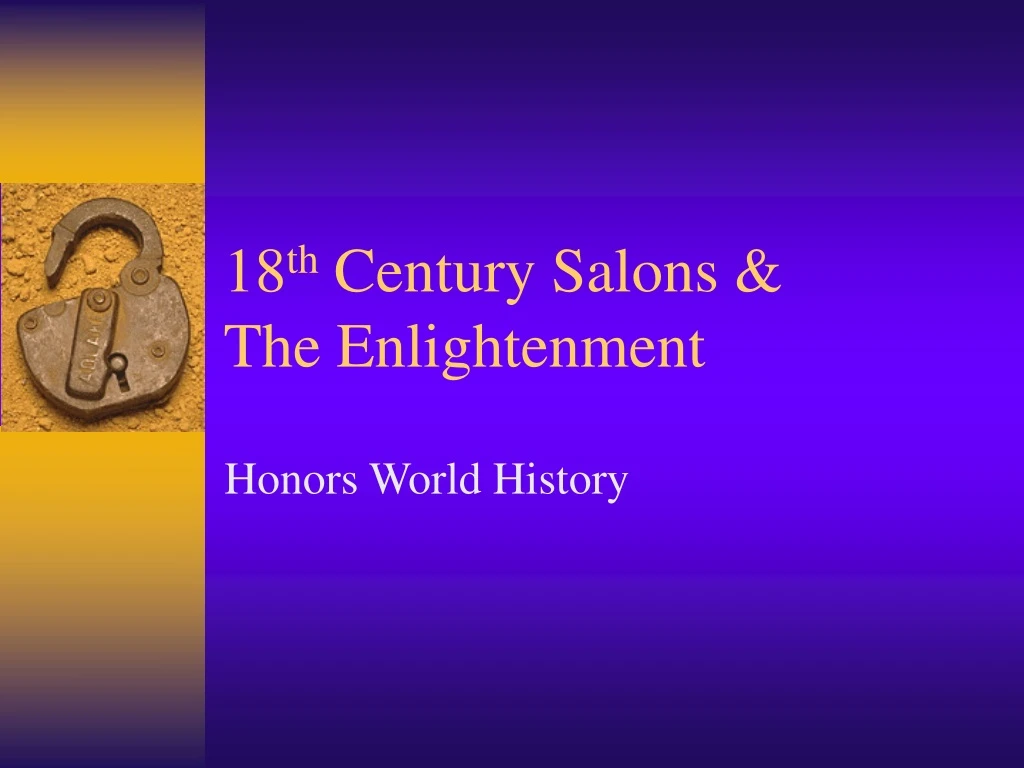 18 th century salons the enlightenment