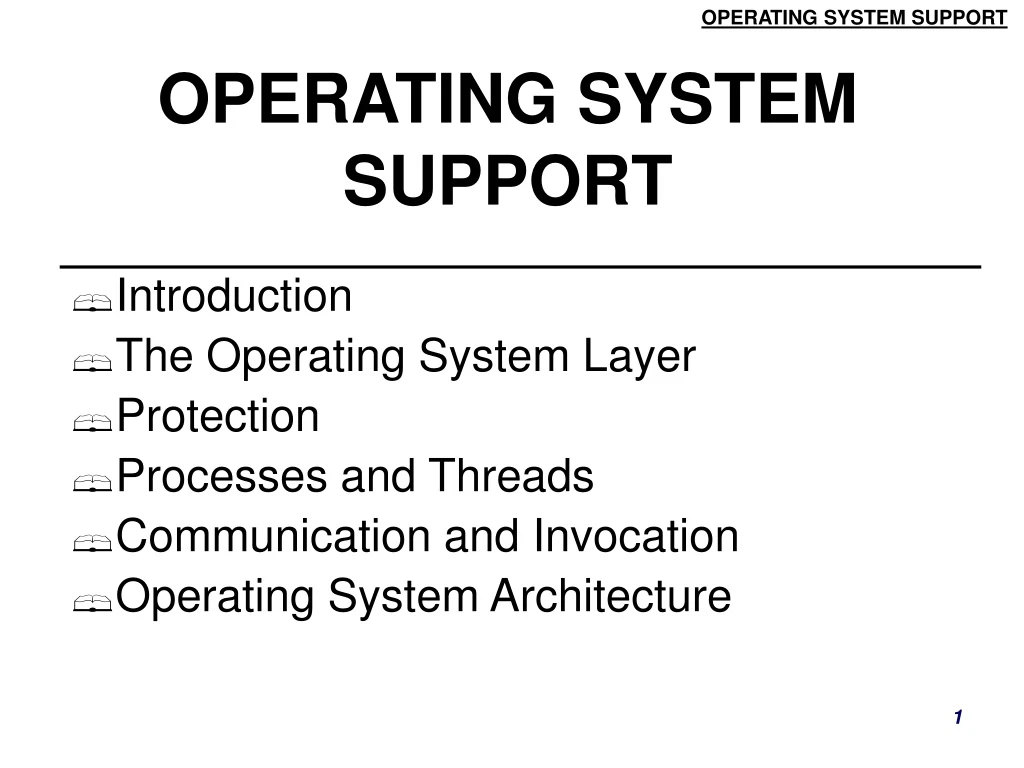 operating system support