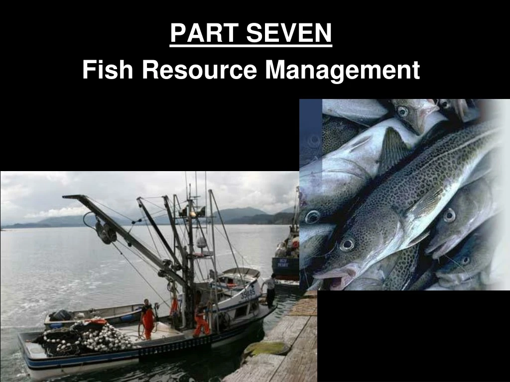 part seven fish resource management