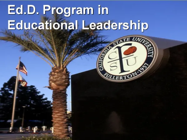 Doctorate of Education