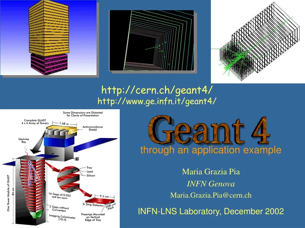 http cern ch geant4 http www ge infn it geant4