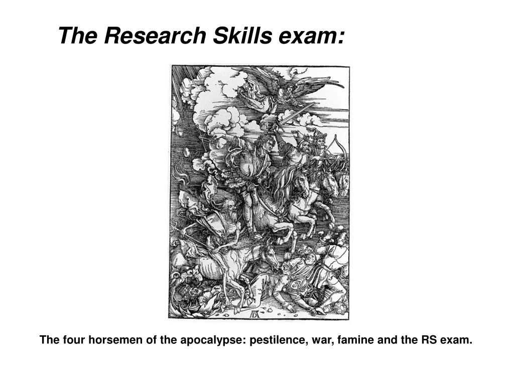 the research skills exam