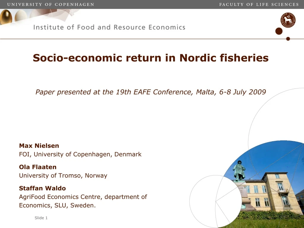 socio economic return in nordic fisheries