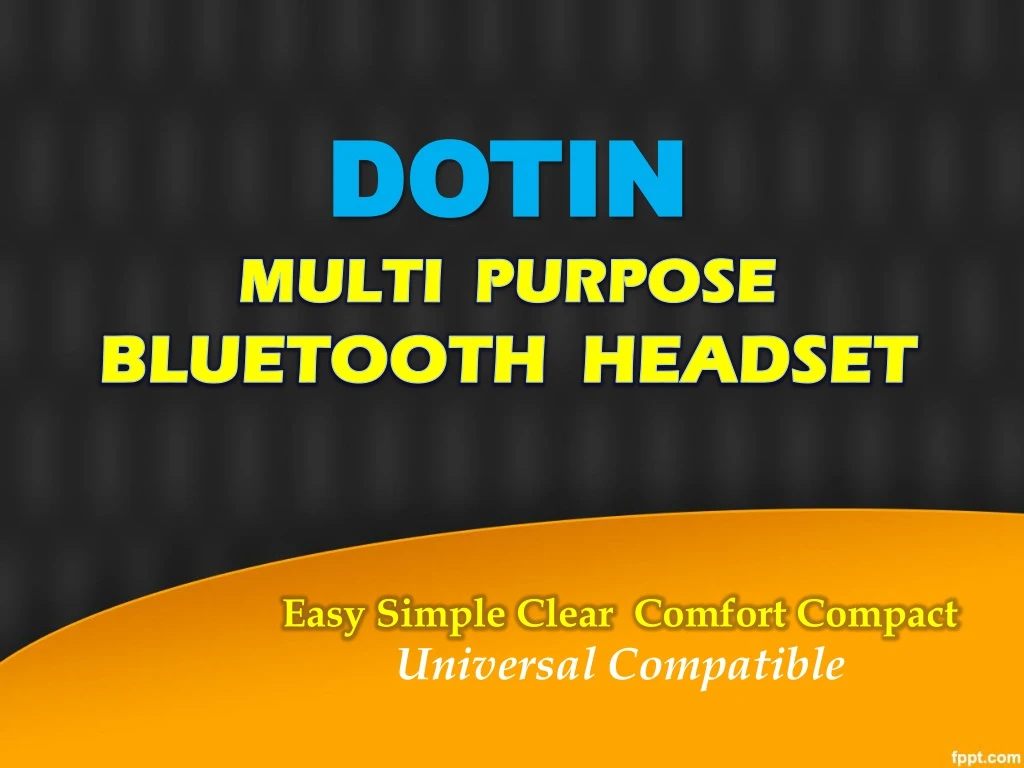 dotin multi purpose bluetooth headset