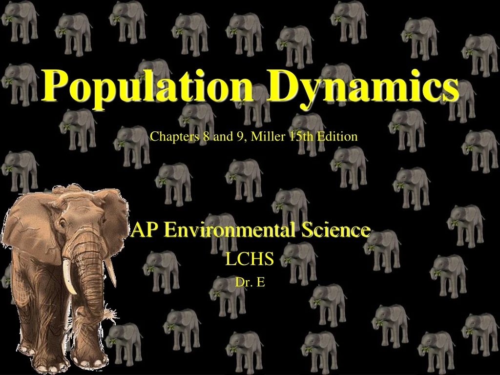 population dynamics chapters 8 and 9 miller 15th edition