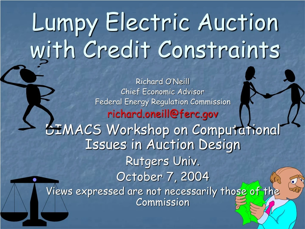 lumpy electric auction with credit constraints