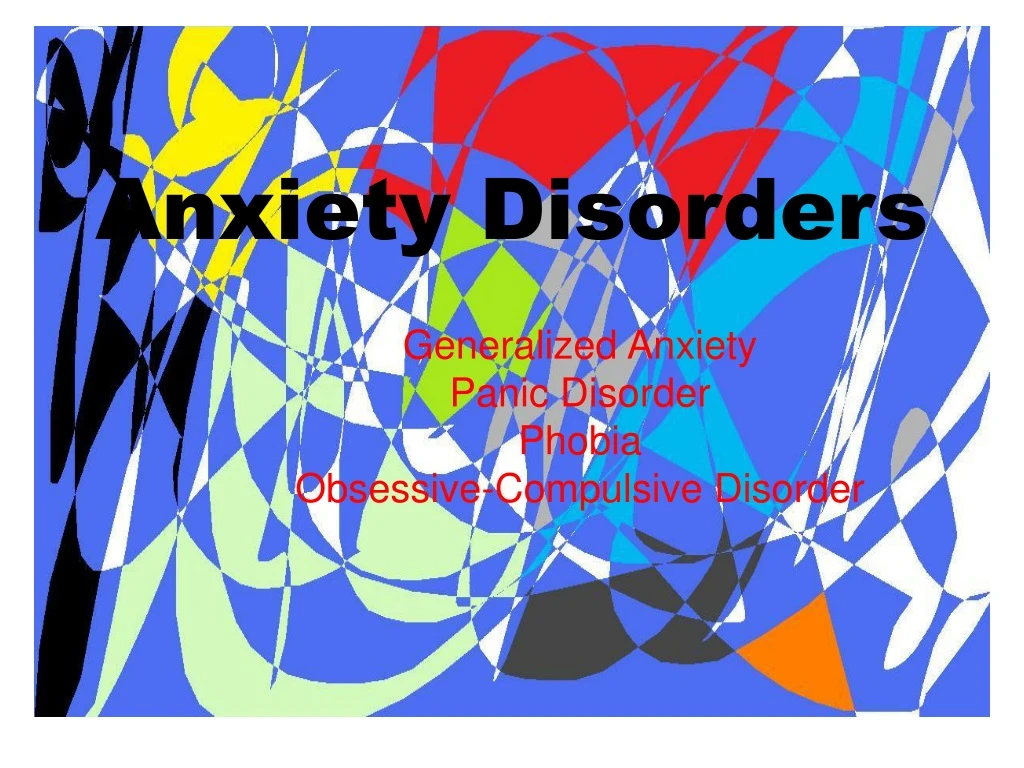 anxiety disorders