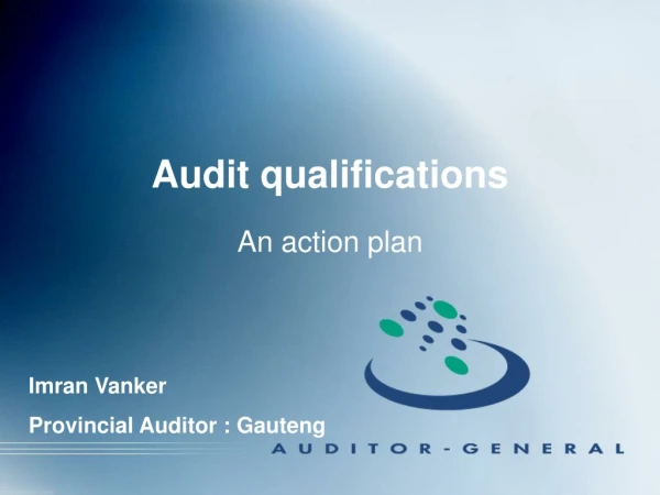 Audit qualifications