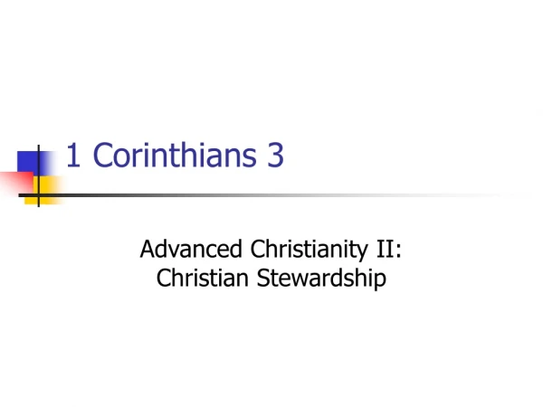 1 Corinthians 3