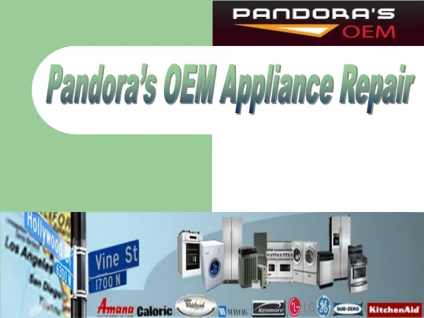 Pandoras OEM Appliance Parts & Service - Murfreesboro