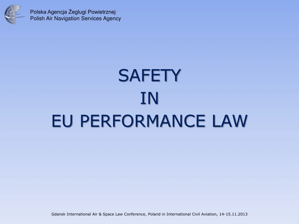 safety in eu performance law