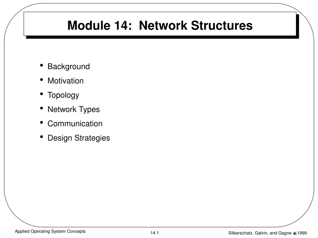 module 14 network structures