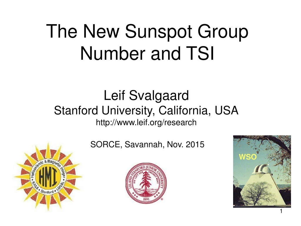 the new sunspot group number and tsi