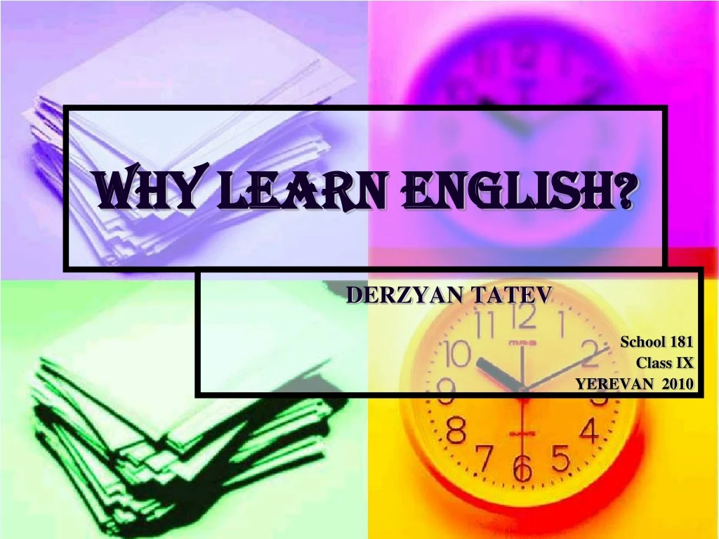 why learn english