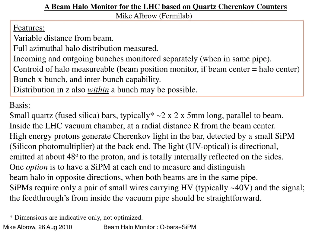 a beam halo monitor for the lhc based on quartz