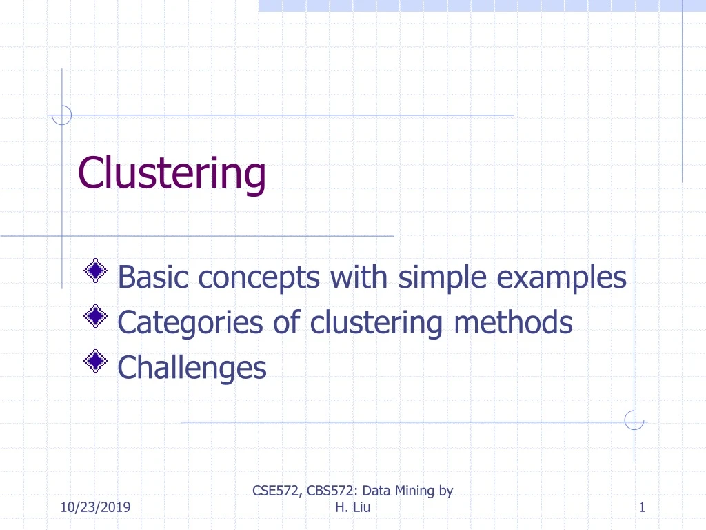 clustering