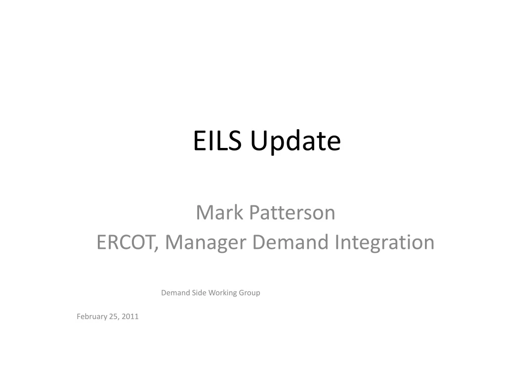 eils update