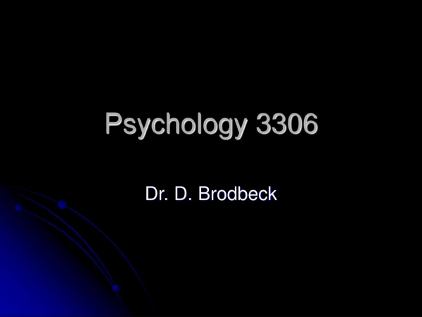 Psychology 3306