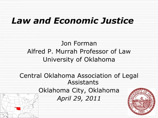 Law and Economic Justice