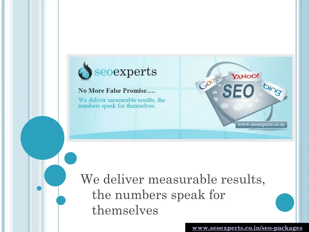 we deliver measurable results the numbers speak for themselves