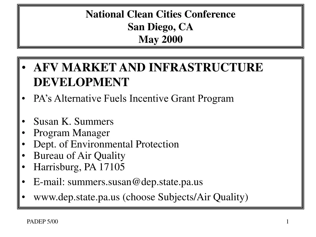 national clean cities conference san diego
