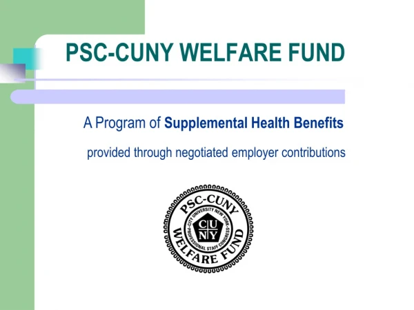 PSC-CUNY WELFARE FUND