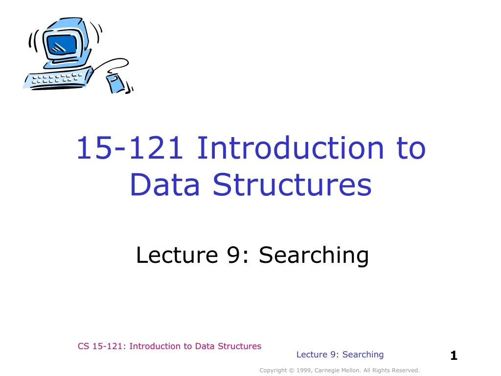 15 121 introduction to data structures