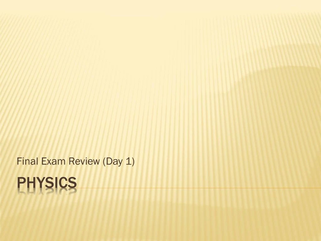 final exam review day 1