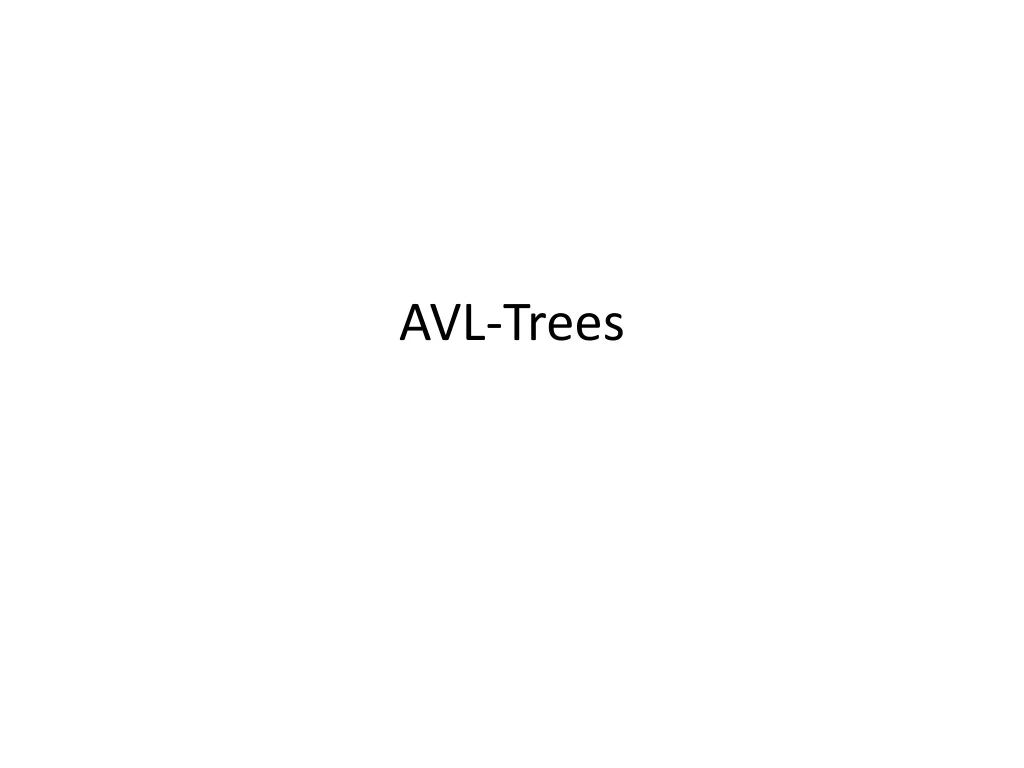 avl trees