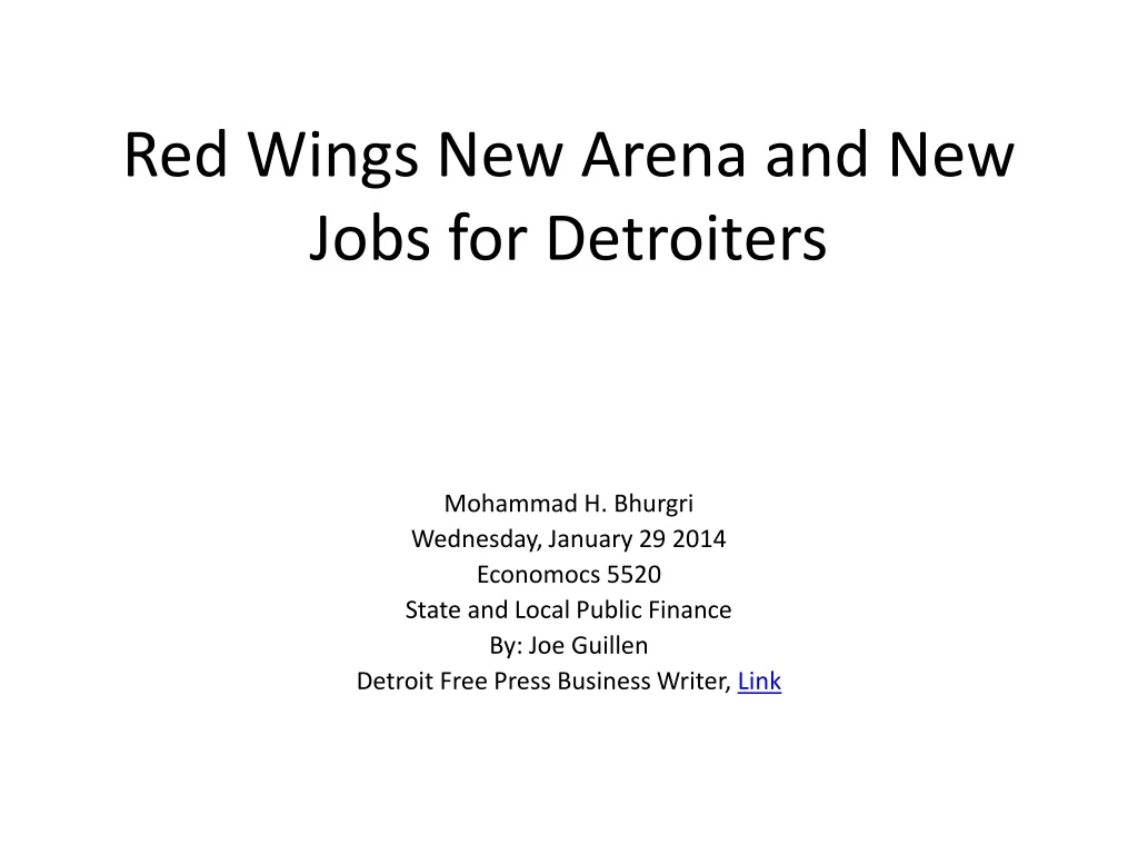 red wings new arena and new jobs for detroiters
