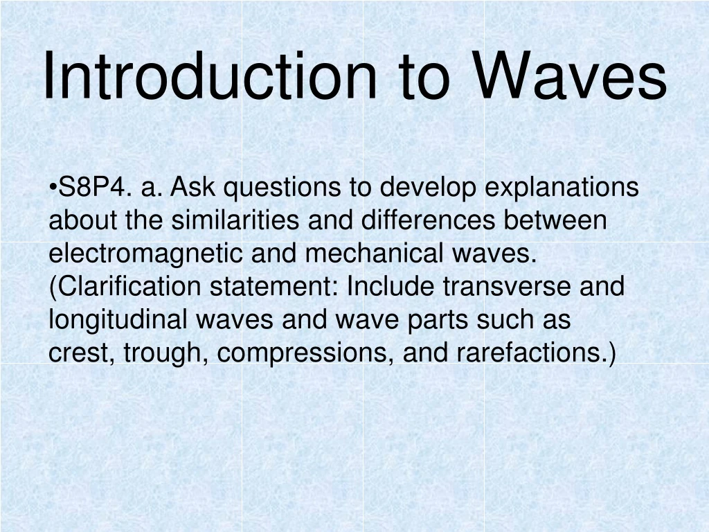 introduction to waves