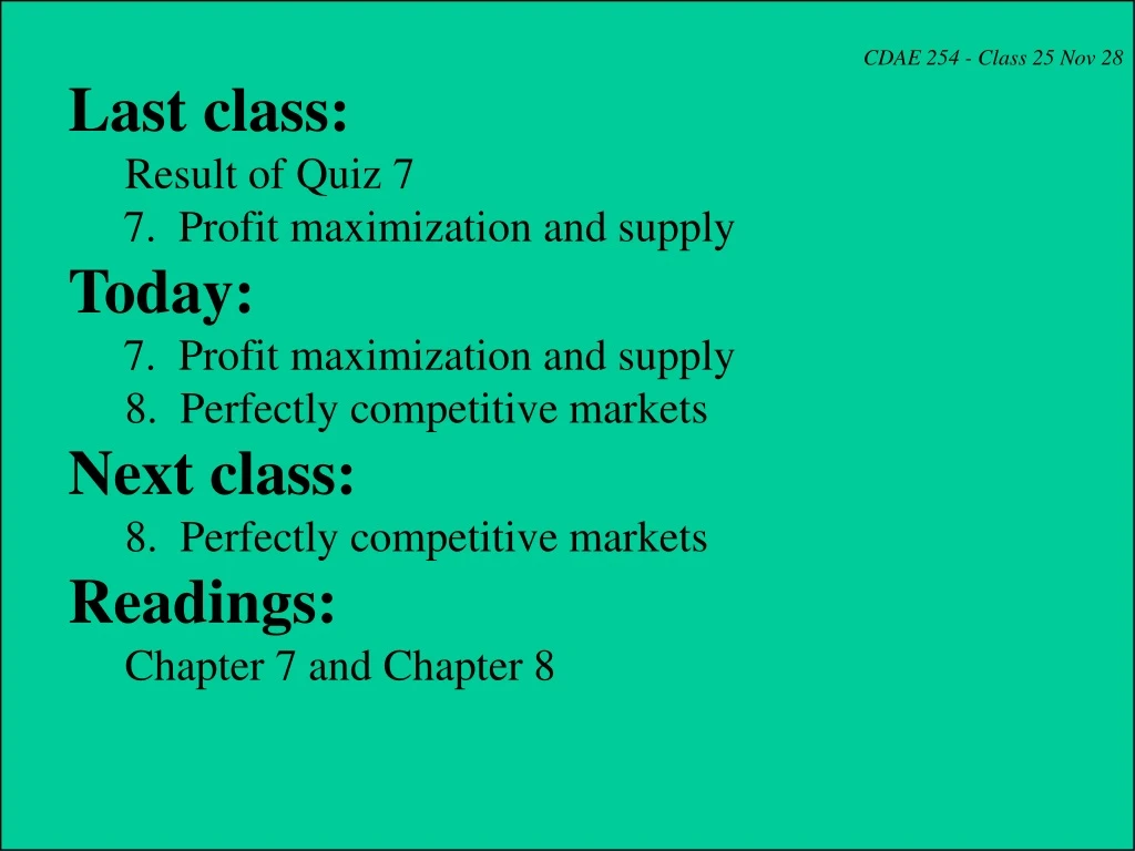 cdae 254 class 25 nov 28 last class result