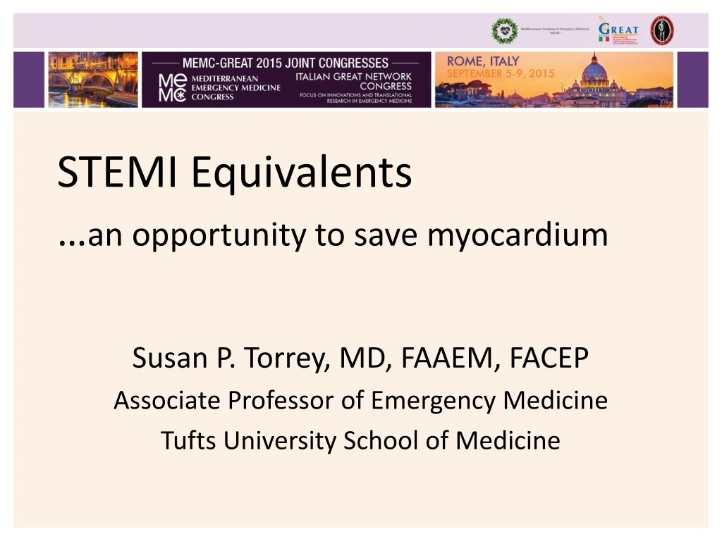 stemi equivalents an opportunity to save