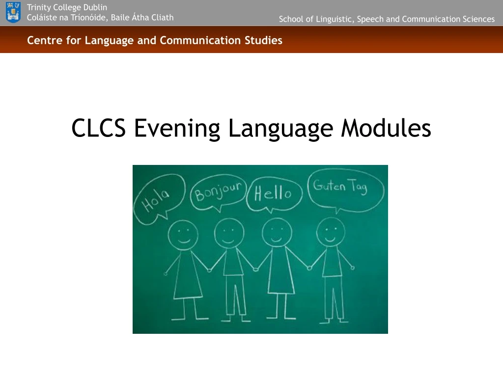 clcs evening language modules