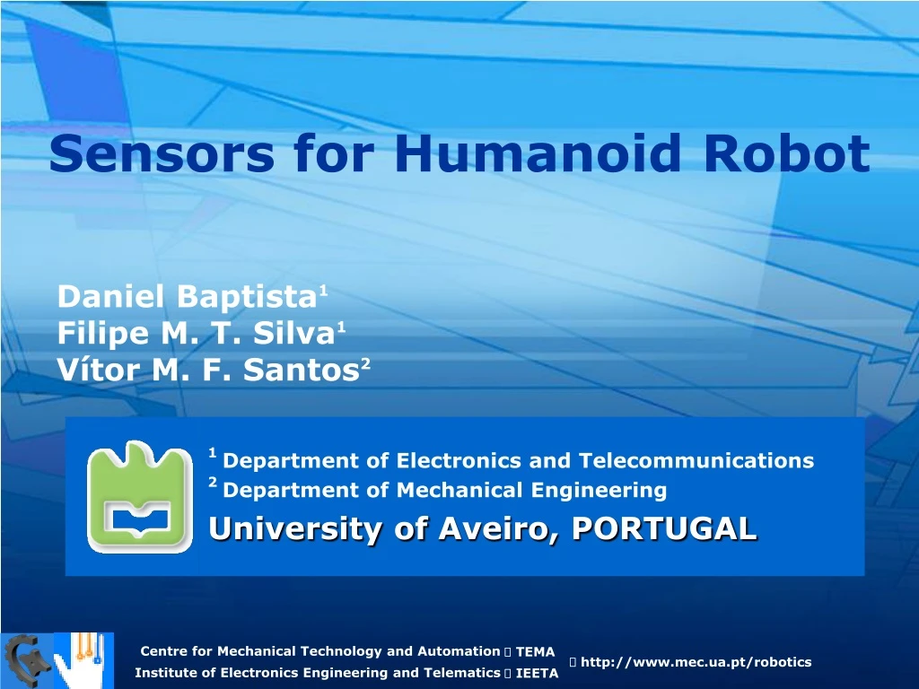 sensors for humanoid robot