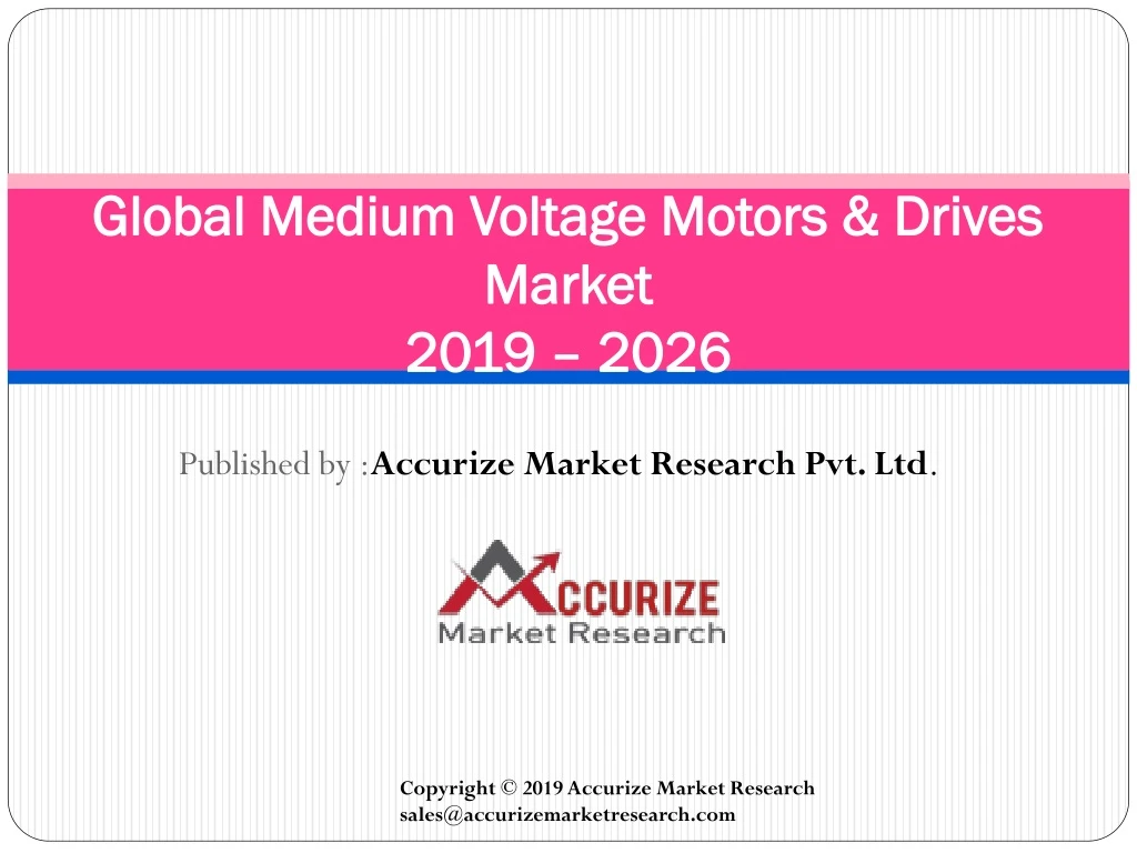 global medium voltage motors drives market 2019 2026