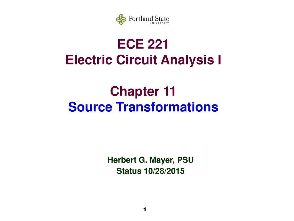 ece 221 electric circuit analysis i chapter