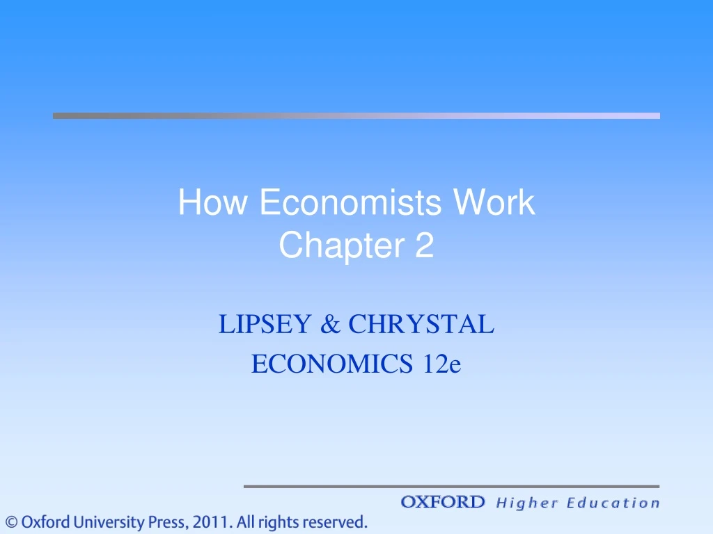 how economists work chapter 2