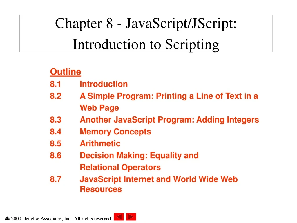 chapter 8 javascript jscript introduction to scripting