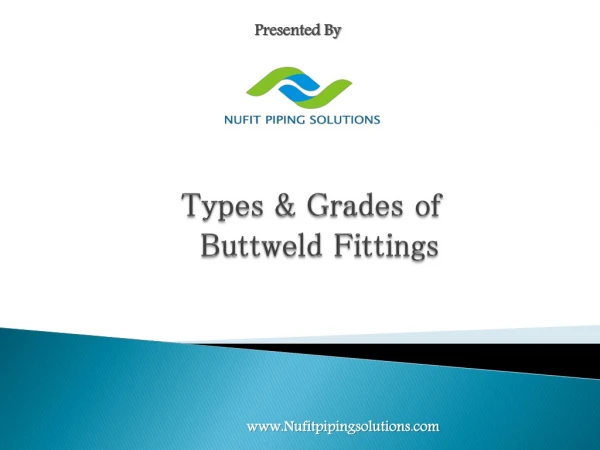 Types of Buttweld Fittings